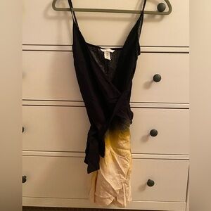 H&M ombré wrap dress